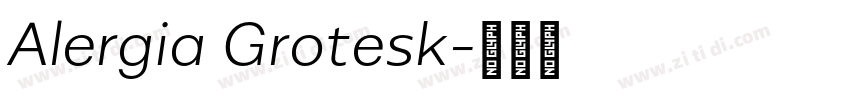 Alergia Grotesk字体转换